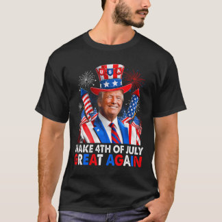 Donald Trump Patriotic Firework Make 4th Of July G T-Shirt