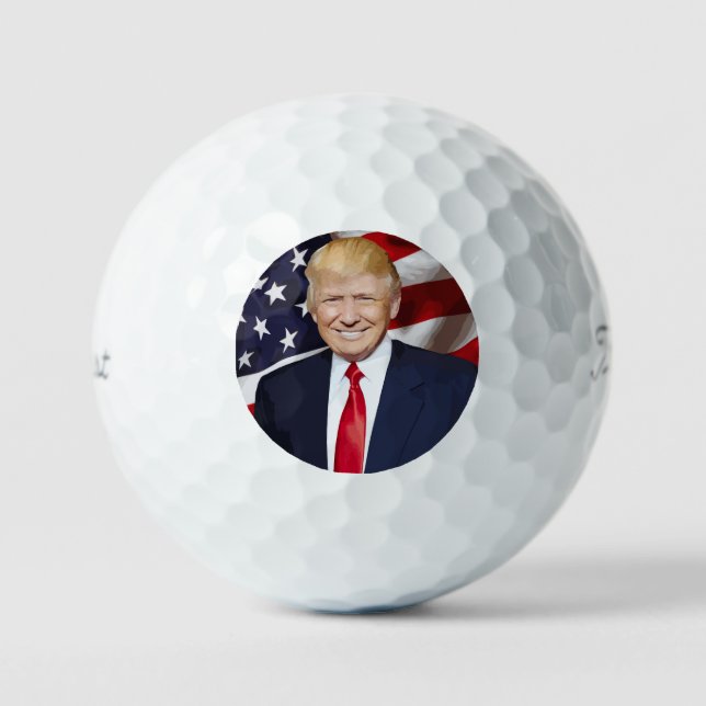 DONALD TRUMP PATRIOTIC GOLF BALLS FOR DAD (Front)