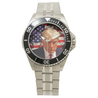 Donald Trump Patriotic Mugshot Art Watch