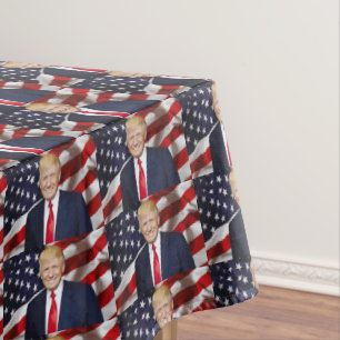 DONALD TRUMP PATRIOTIC TABLECLOTH