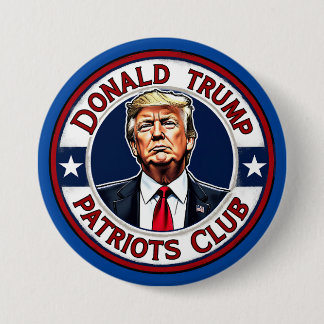 Donald Trump Patriots Club 7.5 Cm Round Badge