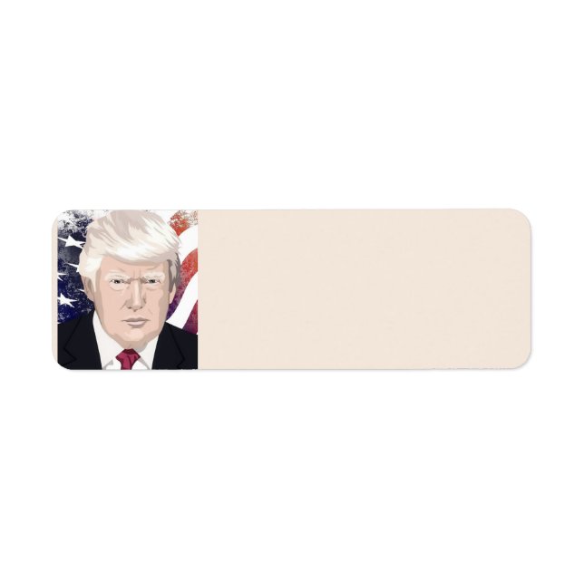DONALD TRUMP PERSONALIZED RETURN ADDRESS LABELS (Front)