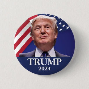Donald Trump Photo 6 Cm Round Badge