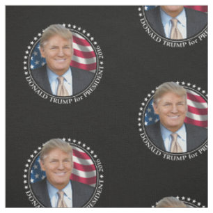 Donald Trump Photo - President 2016 Fabric