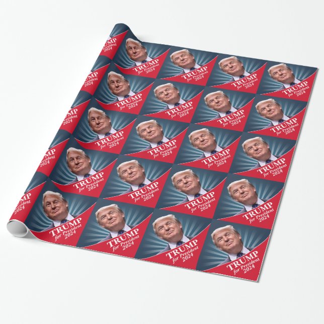 Donald Trump Photo - President 2016 Wrapping Paper (Unrolled)