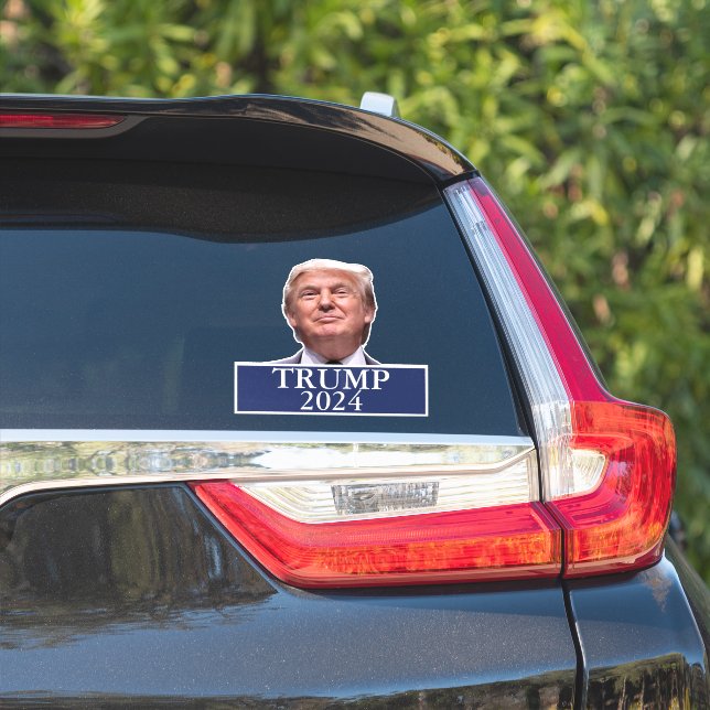 Donald Trump Photo President 2024 Decal (Car Side)