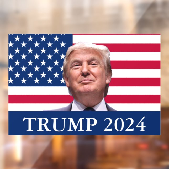 Donald Trump Photo - President 2024 Window Cling (Sheet 2)