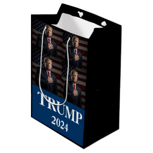 Donald Trump Photo - President - enough said  Medium Gift Bag