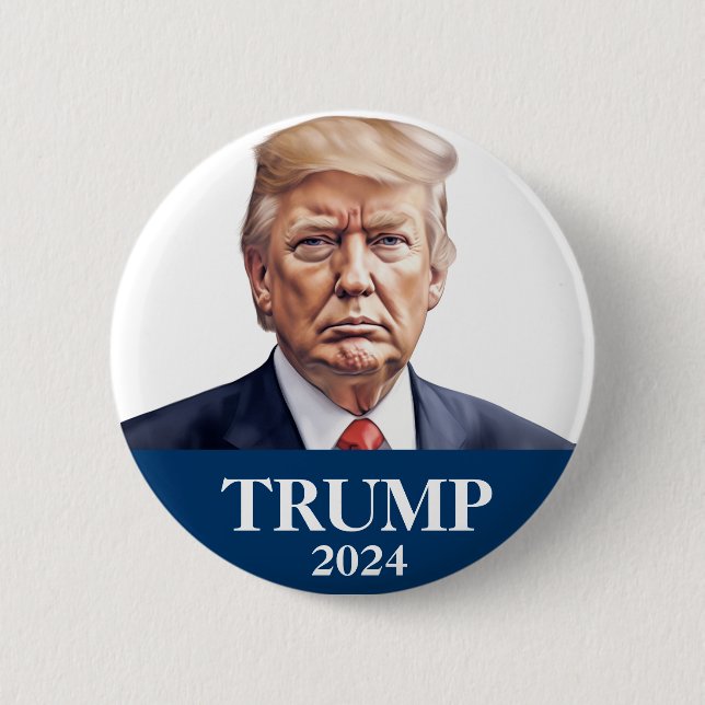 Donald Trump Photo - President -enough said Pinbak 6 Cm Round Badge (Front)