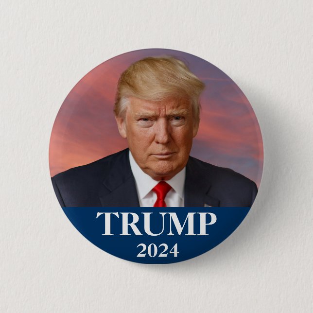 Donald Trump Photo - Presidential  6 Cm Round Badge (Front)