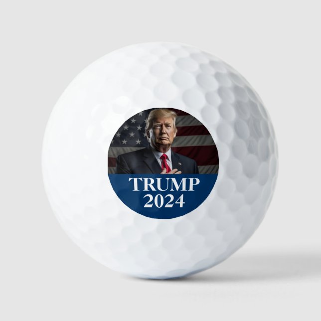 Donald Trump Photo - Trump 2024 Keep America Great Golf Balls (Front)