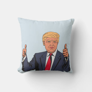 DONALD TRUMP Pillows, Thumbs up Cushion