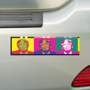 Donald Trump Pop Art Bumper Sticker