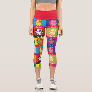 DONALD TRUMP POP ART CAPRI YOGA LEGGINGS