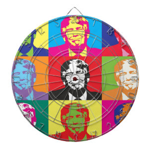 Donald Trump Pop Art Dartboard