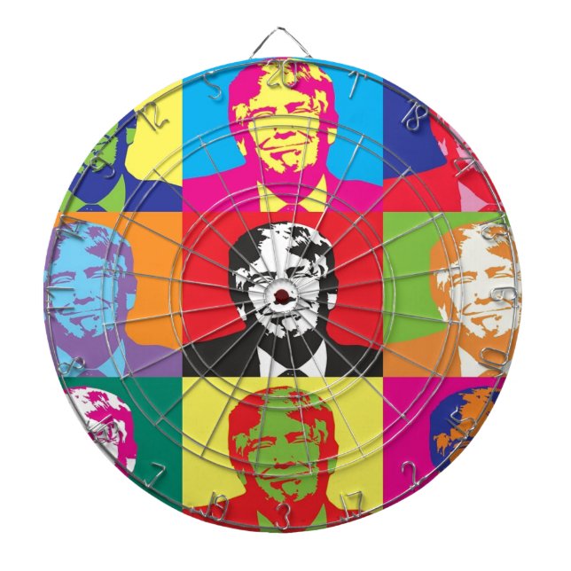 Donald Trump Pop Art Dartboard (Front)