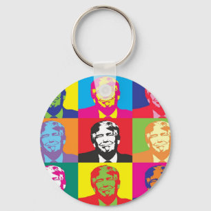 Donald Trump Pop Art Key Ring