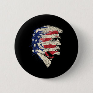 Donald Trump Portrait 6 Cm Round Badge