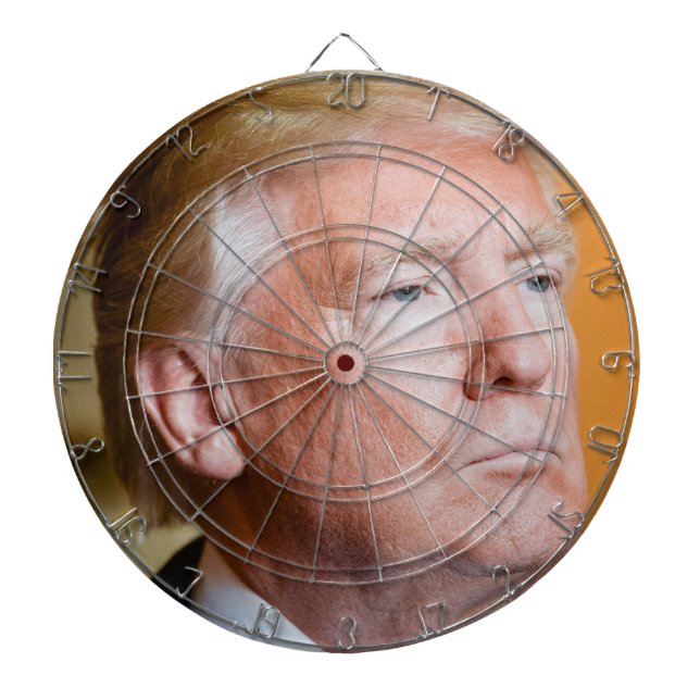 Donald Trump Portrait Dartboard (Front)