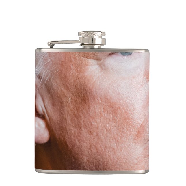 Donald Trump Portrait Hip Flask (Front)