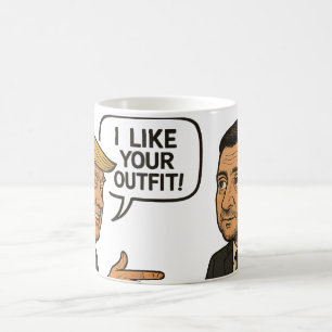  Donald Trump Praises Zelensky’s Formal Suit Coffee Mug