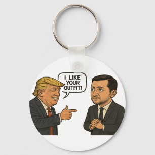 Donald Trump Praises Zelensky’s Formal Suit Key Ring