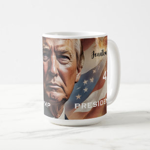 Donald Trump Presdent Portrait Coffee Mug
