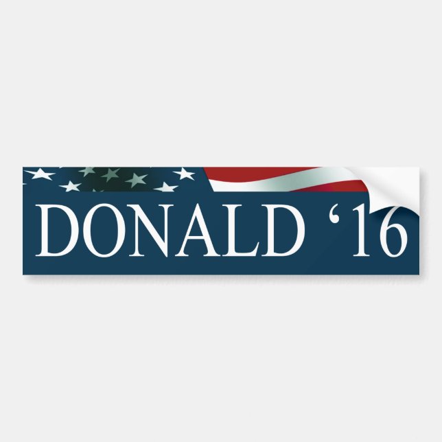 Donald Trump President 2016 Bumper Sticker (Front)