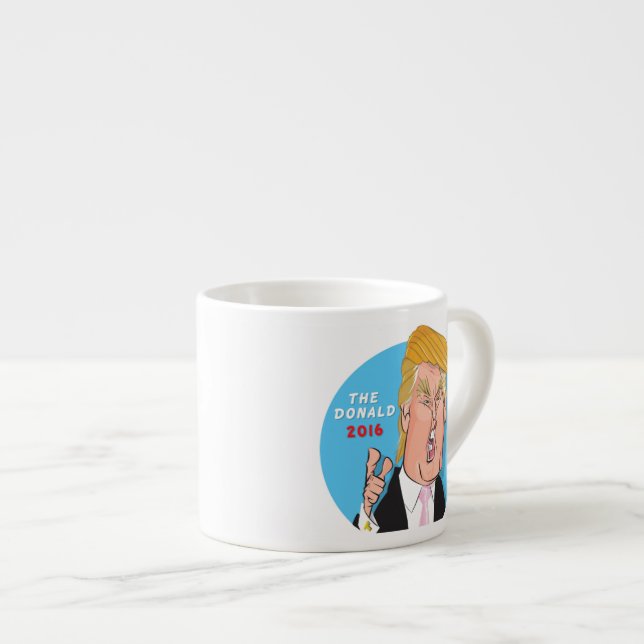 Donald Trump President 2016 Caricature Espresso Cup (Front Right)