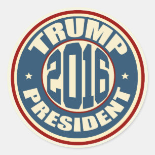 Donald Trump President 2016 Classic Round Sticker