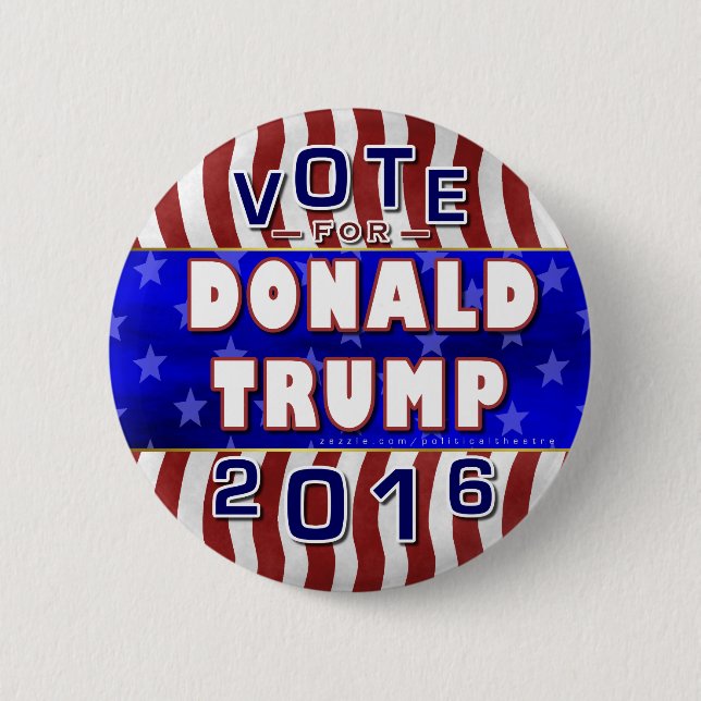 Donald Trump President 2016 Election Republican 6 Cm Round Badge (Front)