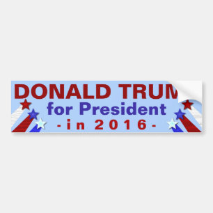 Donald Trump President 2016 Election Republican Bumper Sticker