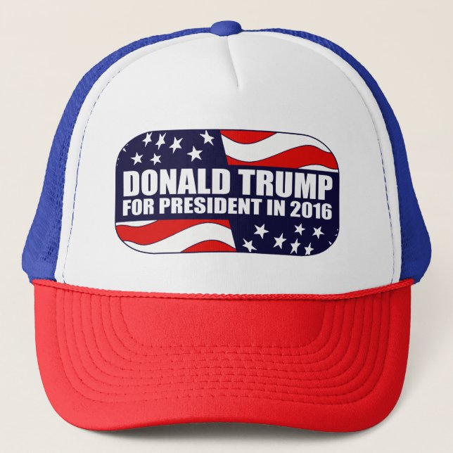 Donald Trump President 2016 Trucker Hat (Front)