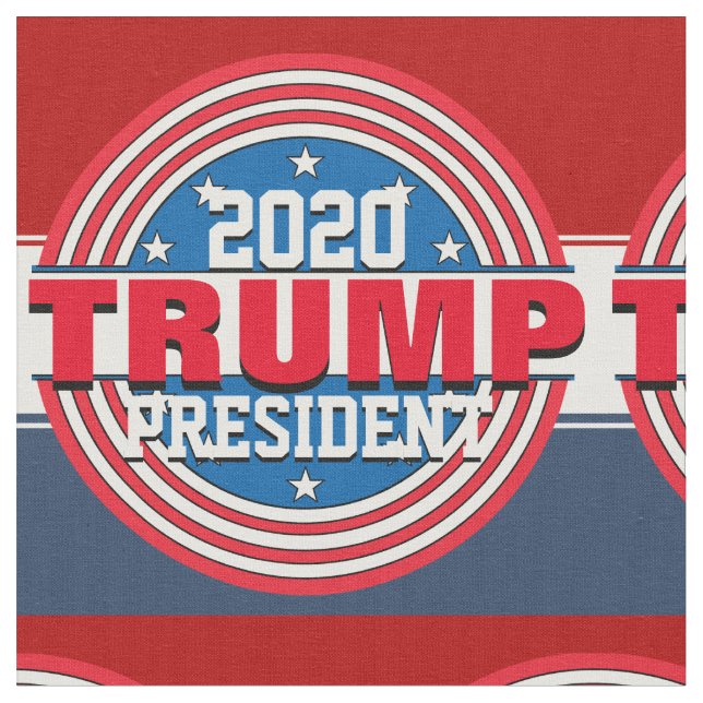 Donald Trump President 2020 Fabric (Close Up)