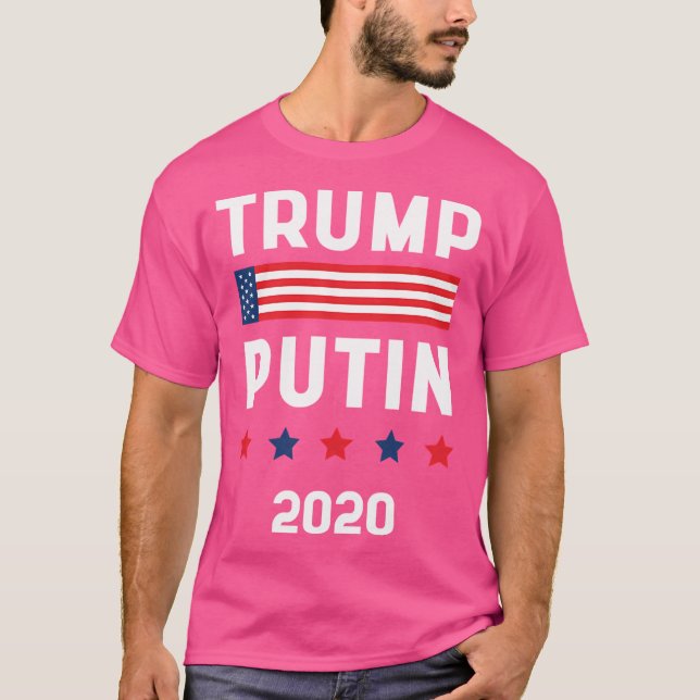 Donald Trump President 2020 - Usa Flag Gift Politi T-Shirt (Front)
