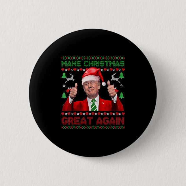 Donald Trump President 2024 Election Gifts Uni-adu 6 Cm Round Badge (Front)