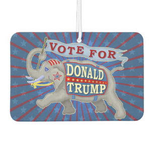 Donald Trump President 2024 Republican Elephant Car Air Freshener