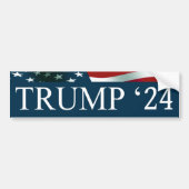 Donald Trump President 24 Bumper Sticker (Front)