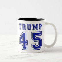 Donald Trump President Blue White Coffee Cup Mug