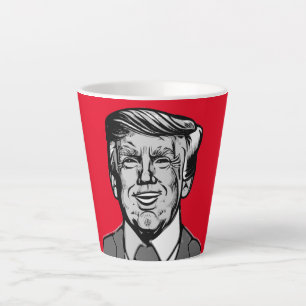 DONALD TRUMP PRESIDENT CARTOON LATTE MUG