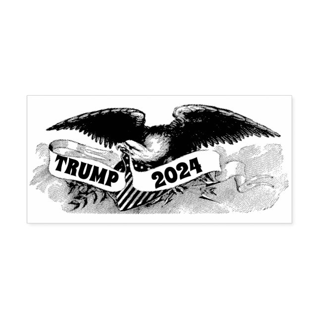 DONALD TRUMP PRESIDENT EAGLE 2024 RUBBER STAMP (Imprint)