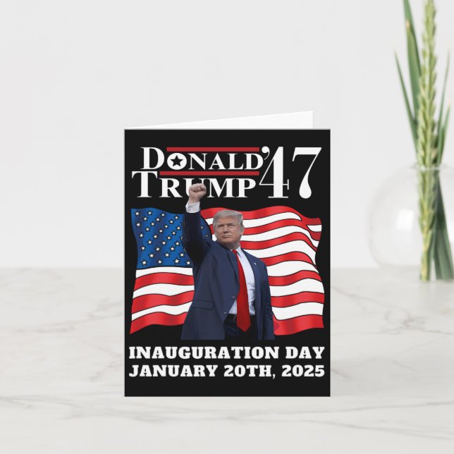 Donald Trump President Inauguration Day 2025 Victo Card (Front)