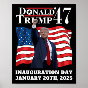 Donald Trump President Inauguration Day 2025 Victo Poster