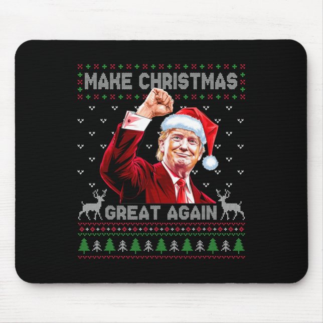 Donald Trump President Make Christmas Great Again  Mouse Mat (Front)