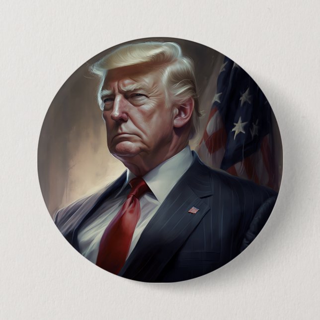 Donald Trump Presidential 7.5 Cm Round Badge (Front)