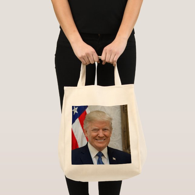 Donald Trump Presidential Portrait Tote Bag (Front (Product))