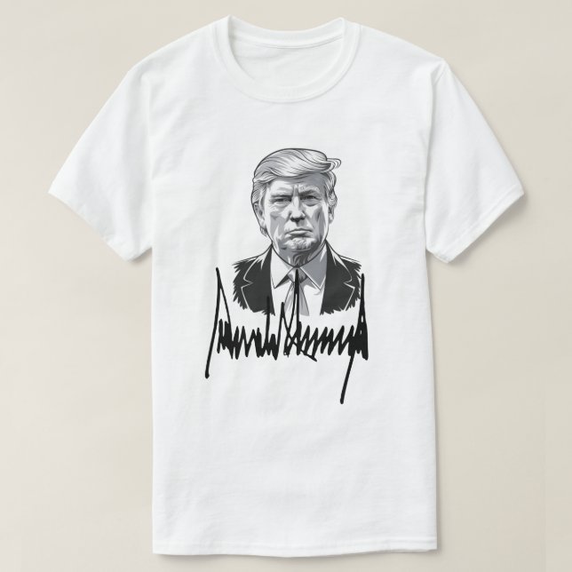 Donald Trump (Presidential signature) T-Shirt (Design Front)