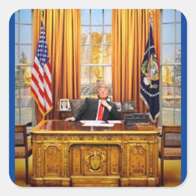 Donald Trump Presidential Sticker (Front)