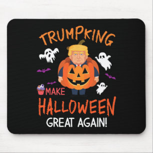 Donald Trump Pumpkin Trumpking Make Halloween Grea Mouse Mat
