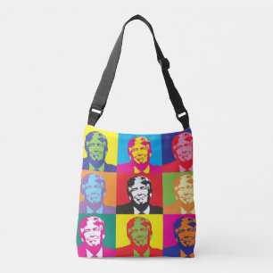 DONALD TRUMP PURSE, ALL OVER PRINT CROSSBODY BAG